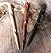JWL (3) Different (1) Rosewood (1) Ebony & (1) Yellow Teak Conical Six (6) Inch Hair Sticks Picks Pic Pin Fork - Hawaiian Style