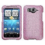 Rhinestones Protector Case for HTC Inspire 4G, Pink Full Diamond