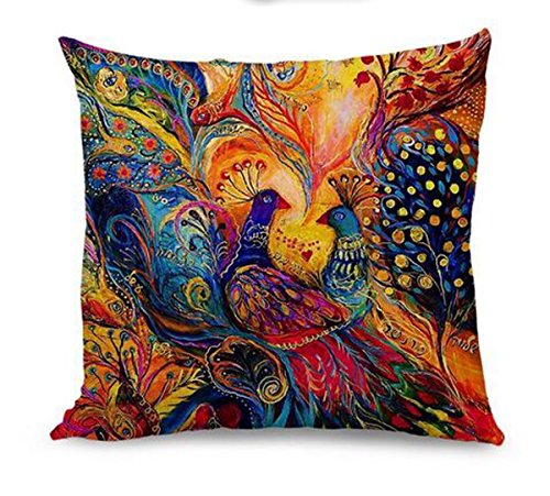 Oil Painting Hundreds of Birds Cotton Linen Throw Pillow Case Cushion Cover Home Sofa Decorative 18 X 18 InchΓ―ΒΌΛ3Γ―ΒΌβ° (Deer) Oil Painting Hundreds of Birds Cotton Linen Throw Pillow Case Cushion Cover Home Sofa Decorative 18 X 18 InchΓ―ΒΌΛ3Γ―ΒΌβ° (Deer)