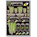 ONE INDUSTRIES MONSTER ENERGY DECAL SHEET (GREEN)