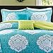 Intelligent Design Tanya 4 Piece Comforter Set, Twin/Twin X-Large, Blue