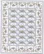 Dollhouse 1:24 Scale St. Elizabeth Blue Rug Dollhouse Miniature