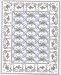 Dollhouse 1:24 Scale St. Elizabeth Blue Rug Dollhouse Miniature