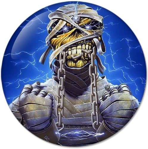 Iron Maiden #5 Music Collection Bottle Opener Round Button Badges With Refrigerator Magnet, NEW 2.25 Inch (58mm)
