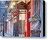IMAGE OF 3 French Quarter Hitching Post Canvas Print / Canvas Art - Artist John Boles