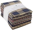 Dunroven House Homespun 12-Piece Fat Quarters, 18 by 21-Inch, Navy
