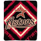 MLB Houston Astros 50-Inch-by-60-Inch Micro Plush Raschel Throw "Diamond" Design