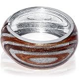 Hinged Bangle Bracelet-Brown Wood Finished Design with Metal Accent