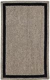 Basketweave Area Rug by Capel Rugs - Black 350