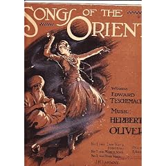 Songs of the Orient. Words: E. Teschemacher. No. 1. Desert Morning. No. 2. The Nautch Girl. No. 3. The Bells of Burmah. No. 4. The Cypress Tree. No. 5. The Great Bazaar