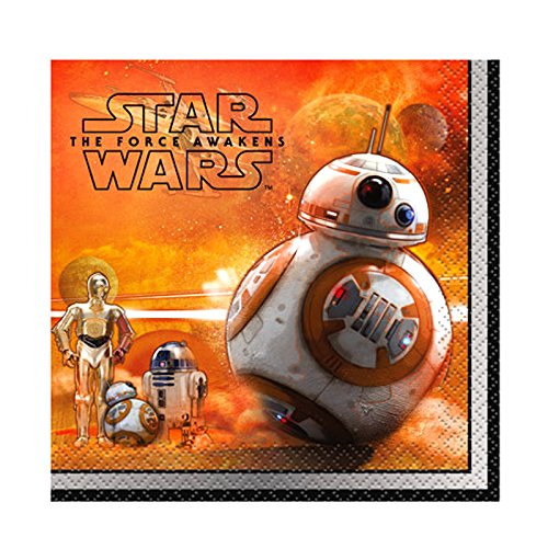 Star Wars Episode 7 The Force Awakens Beverage Napkins, 16-Count