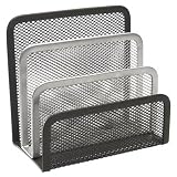 Desktop Sorter, Wire Mesh, 3 Slots, 3-1/5"x5-1/10"x5-3/5", Black/Silver, 8/Box ROL82407