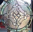 Stained Glass Window Panel 12''x12'' Round {9038-r}