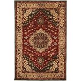 Rizzy Shine Red & Beige Hand-Tufted Wool Rug