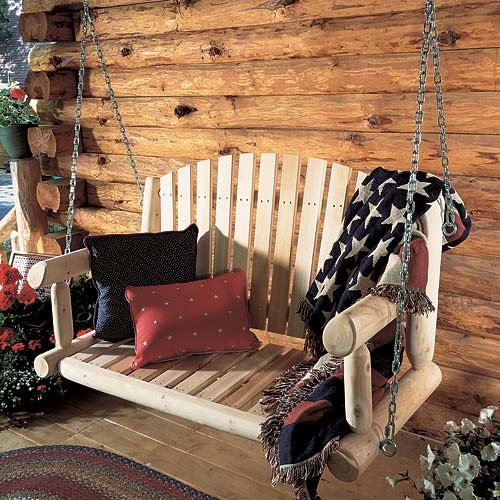 Hanging Cedar Loveseat