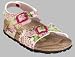 Papillio Fersenriemen ''Rio'' aus Birko-Flor in art flowers green mit schmalem Fussbett