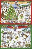 Zoom Produkt-Bild: Pixi-Adventskalender: mit 24 Pixi-B&uuml;chern, Querformat mit Gold- und Silberglitzer