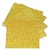 Expressions Vinyl - Gold - 9in. x 12in. 5-Pack Siser Glitter Iron-on Heat Transfer Vinyl Sheets