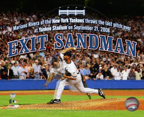 Mariano Rivera New York Yankees 8x10 Color Photo Last Pitch at Yankee Stadium
