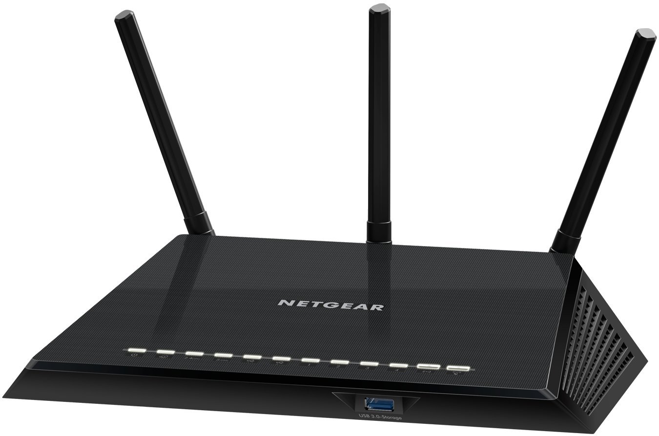 Netgear R6400-100PES Gigabit Router Wireless, AC1750 Mbps, Processore Dual Core 800MHz Dual Band, 5 Porte Gigabit