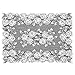 Heritage Lace Tea Rose 14-Inch by 20-Inch Placemat, White, Set of 2