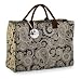 Mud Pie Black Paisley Essential Tote Bag