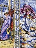 Jigsaw of Female figures in long robes portrayed in tile decoration from Robert Harding