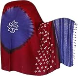 Shawls Wraps in Tie & Dye Print in in Wool Fabric (tdswl320)