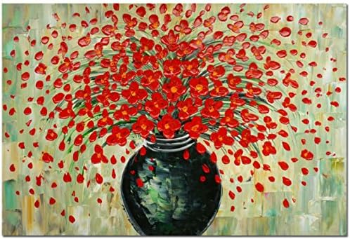 Arts World 40 X60cm Safflower Hand-Painted Wall Art Oil Painting Modern Home Decoration