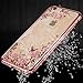 iPhone SE, iPhone 5S Case, iPhone 5 Case, Cellaria Butterfly Floral Series - [Electroplate Bumper] Slim Luxury Lightweight Clear TPU Case Cover For Apple iPhone SE/5S/5, Rose Gold