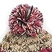 Bodvera Warm Chunky Soft Stretch Cable Knit Slouchy Straps Slit Pom pom Beanie Skully