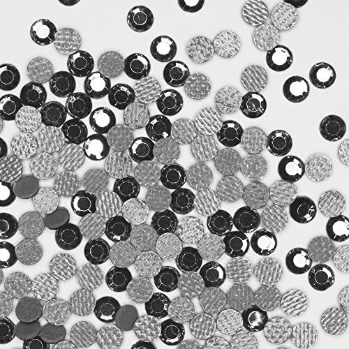 ss10 (3mm) Crystal Hot Fix Rhinestones 20 Gross (2,880 stones/pkg) - GENUINE Korean Hotfix Stones - Black Diamond (Grey)