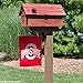 OSU Buckeyes Red Garden Flag and Yard Banner