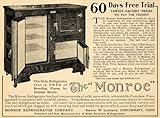 1907 Ad Monroe Refrigerator Home Superiority Snow White - Original Print Ad ....