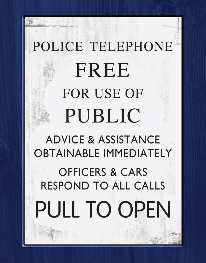 Amazon.com: Doctor Who Tardis Sign (The TARDIS) Sci Fi British TV ...