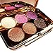 TF-Duan Womens Elegant Ladies Waterproof 6 Colors Make UP Glitter Eyeshadow Palette with Brush and Mirror