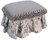 Angel Song Toile - Black Child Toy Box Ottoman