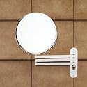 Reversible Swing Arm Extension Mirror (Chrome) (8" diameter - extends to 22")