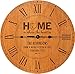Personalized Cherry wood Roman Clock Home is where the heart is Family Established clock with Last Name, First Names and Date Established by LifeSong Milestones 12 in