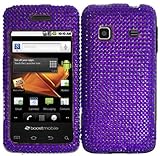 Hard Full Diamond Purple Case Cover Faceplate Protector for Samsung Galaxy  ....