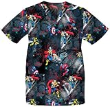 Cherokee Tooniforms Print Scrub Tunic Top for Men or Women