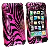 61USczWG71L. SL160  Hot Pink Zebra Face Clip on Case for Apple iPhone 3G / 3GS + White Rapid Car Charger
