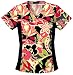 All Products : Cherokee Uniforms Flexibles Shakira V-neck 100% Cotton Scrub Top with Side Panels