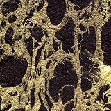 Thai Marble Paper- Gold on Black 24x36 Inch Sheet