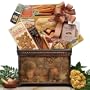 Housewarming Keepsake Wood Magazine Rack Gift Basket From Entrees to Excellence