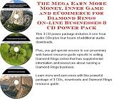 The Mega Earn More Money, Inner Game and eCommerce for Diamond Rings On-line Businesses 3 CD Power Pack
