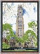 Yale Univ Harkness Tower Throw - 70 x 54 Blanket/Throw - Yale Bulldogs
