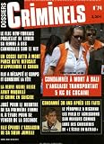 Magazine - DOSSIERS CRIMINELS [Jahresabo]