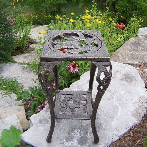 Oakland Living Hummingbird Table Plant Stand in Antique Bronze