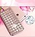 iPhone 6 Plus/6S Plus Case, Inspirationc Soft Slim Electroplated Transparent Crystal TPU Diamond Rhinestone Sparkle Beauty Case Cover for iPhone 6 Plus/6S Plus 5.5 Inch--Rose Gold